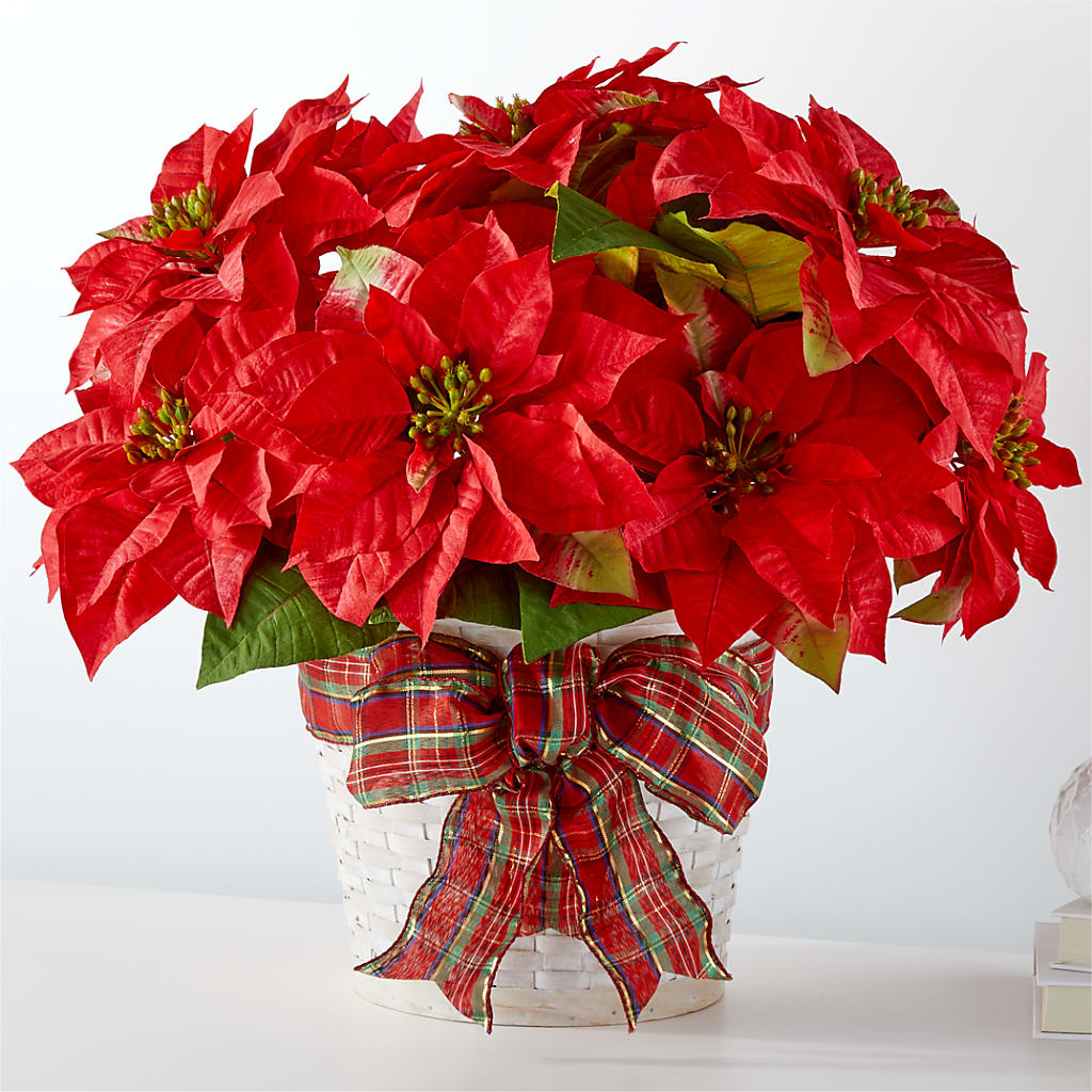 Happiest Holidays Poinsettia – Flowers By Lorena, Chino CA