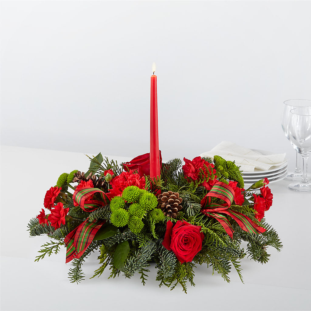 By the Candlelight Centerpiece – Flowers By Lorena, Chino CA