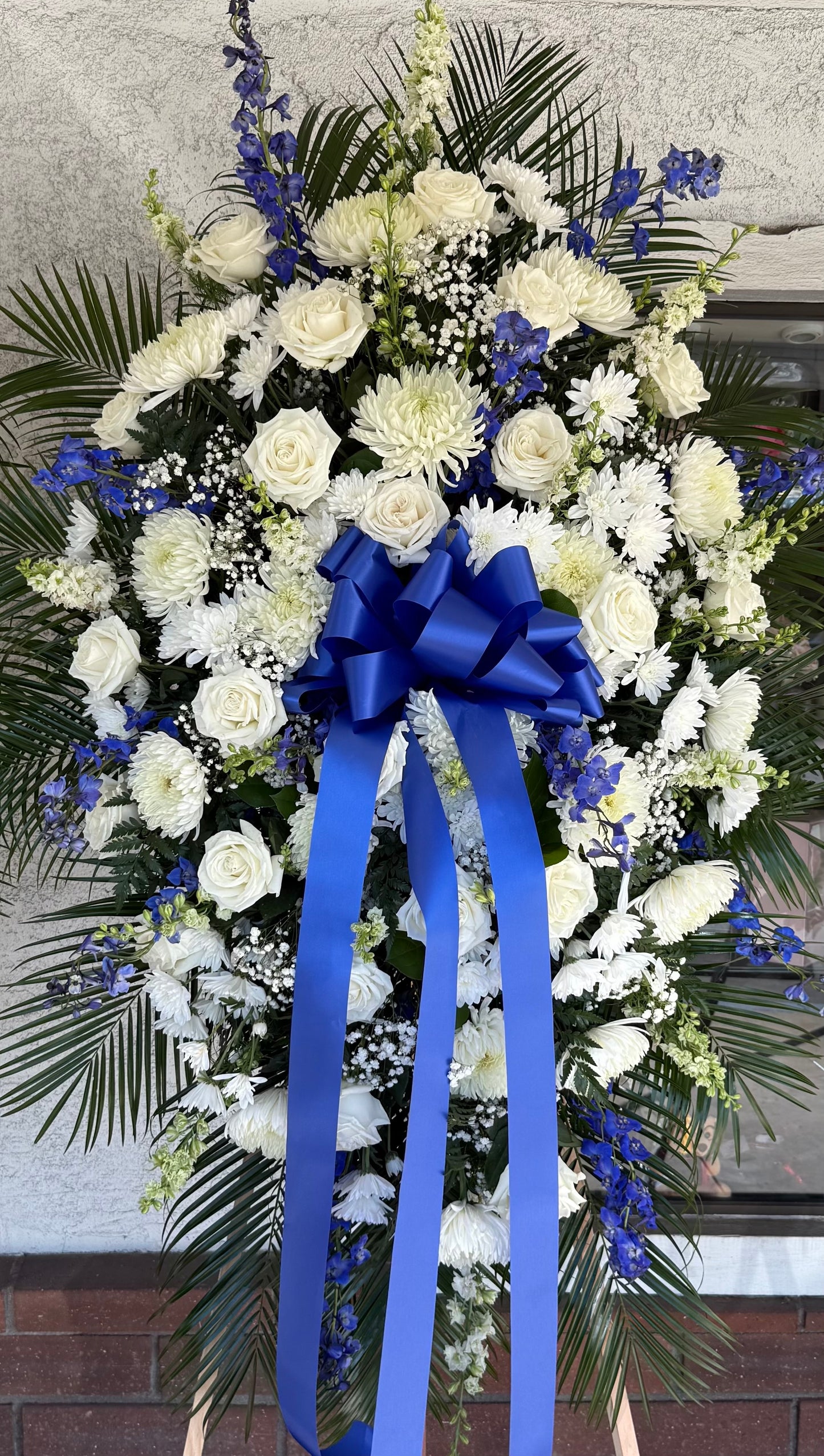 Blue and White Spray (XL)