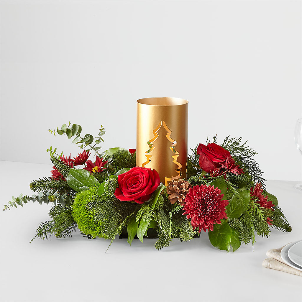 Toast the Season Centerpiece – Flowers By Lorena, Chino CA