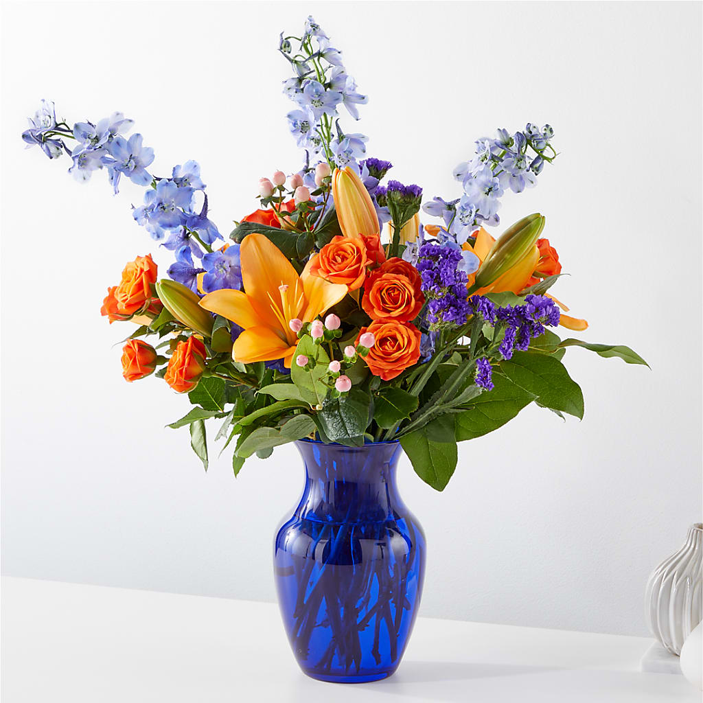 Radiant Citrus Bouquet – Flowers By Lorena, Chino CA
