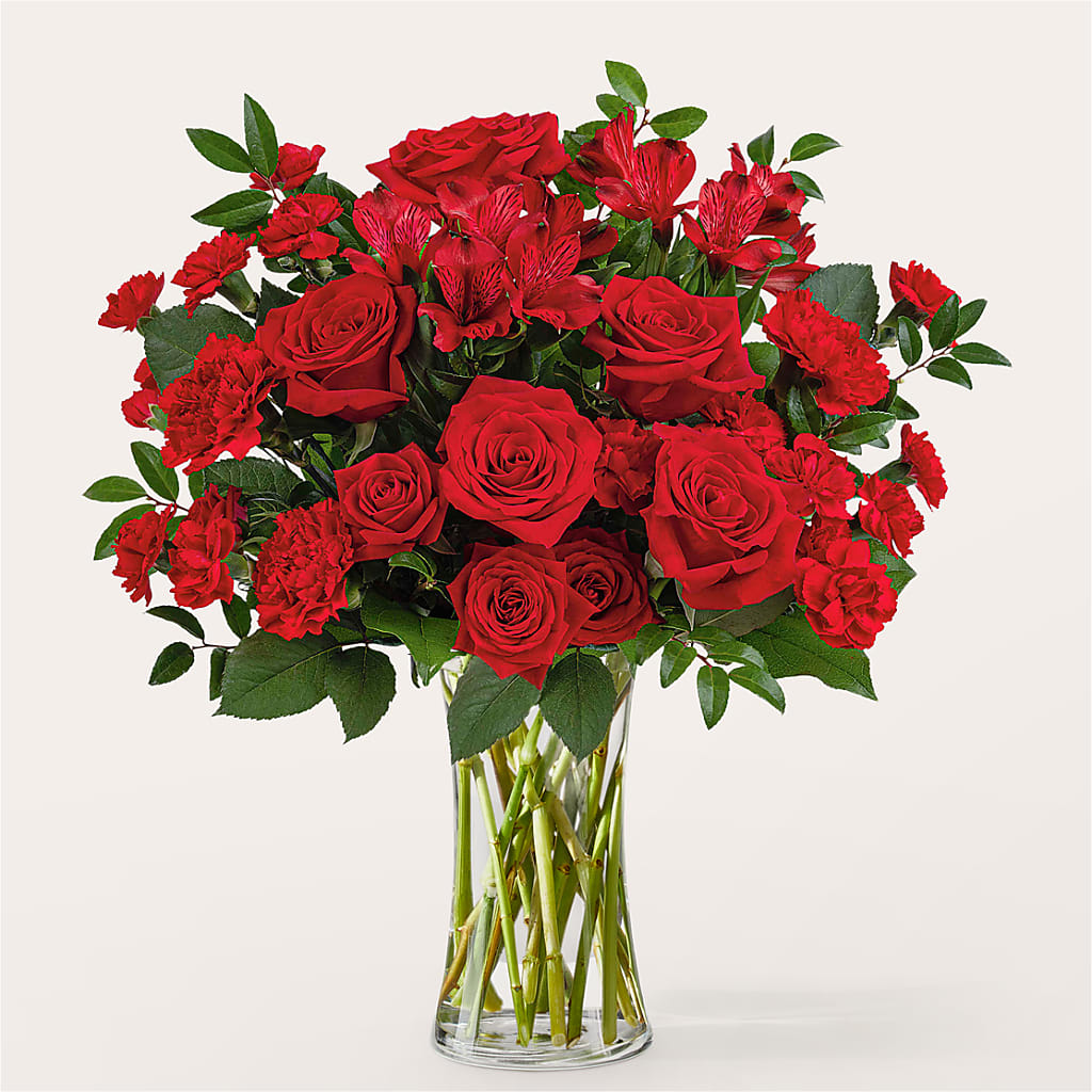 Brilliant Ruby Bouquet – Flowers By Lorena, Chino CA