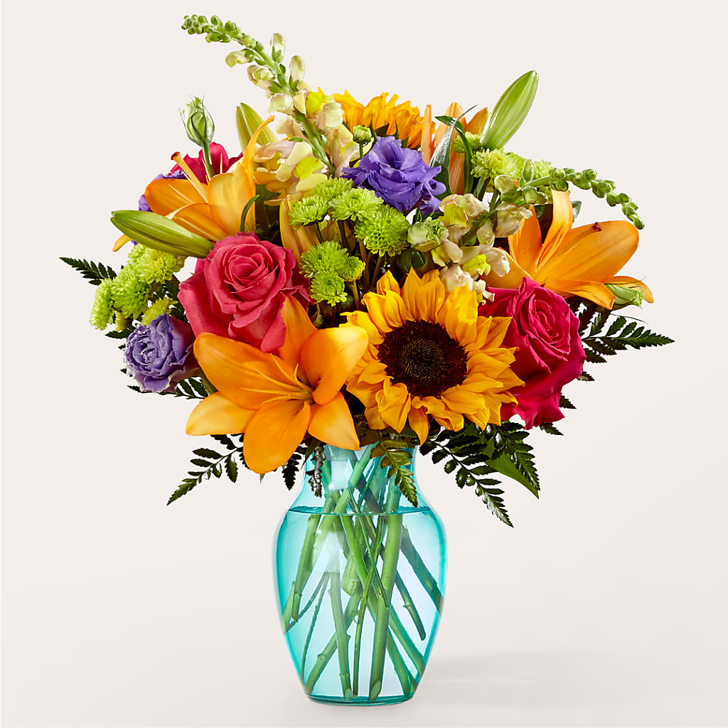 Double Rainbow Bouquet – Flowers By Lorena, Chino CA