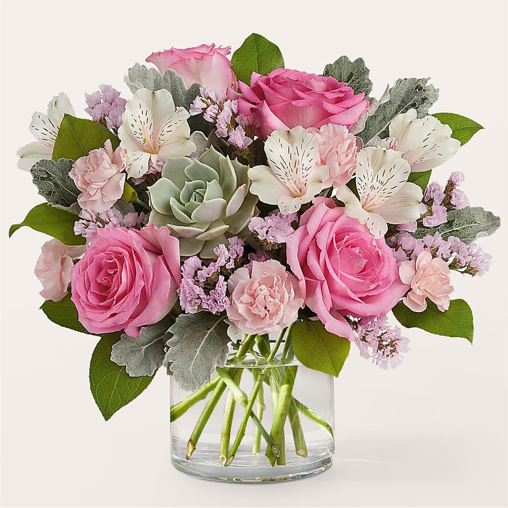 Dusty Rose Bouquet – Flowers By Lorena, Chino CA