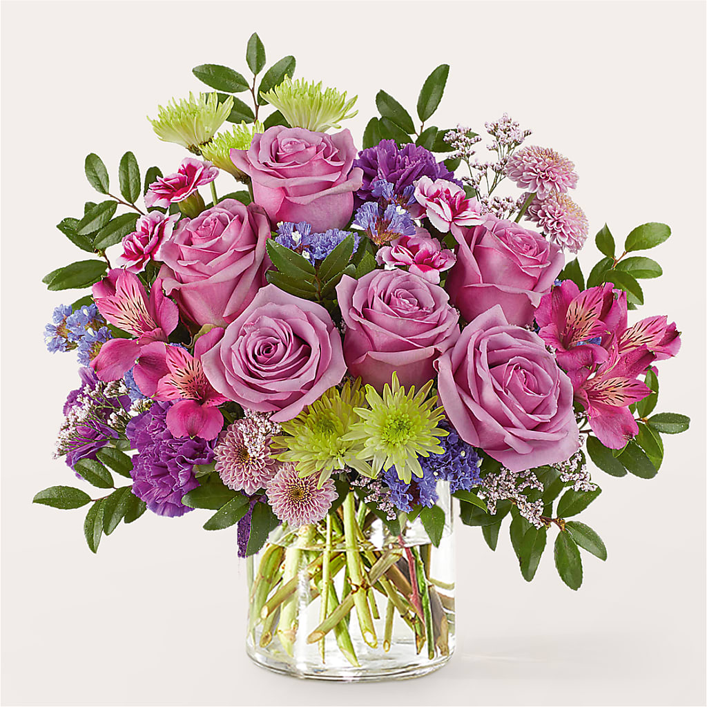 Glass Half Full Bouquet – Flowers By Lorena, Chino CA