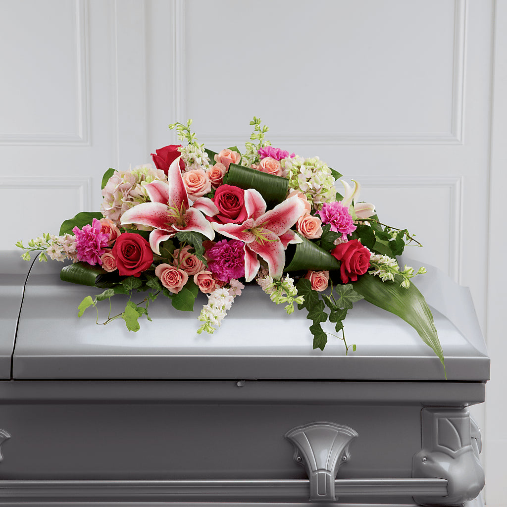 Splendid Grace Casket Spray – Flowers By Lorena, Chino CA