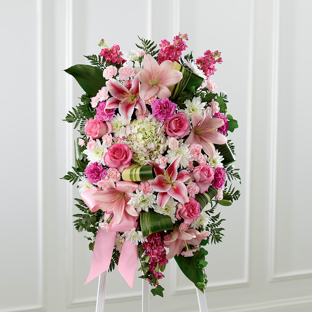 Comforting Standing Spray – Flowers By Lorena, Chino CA