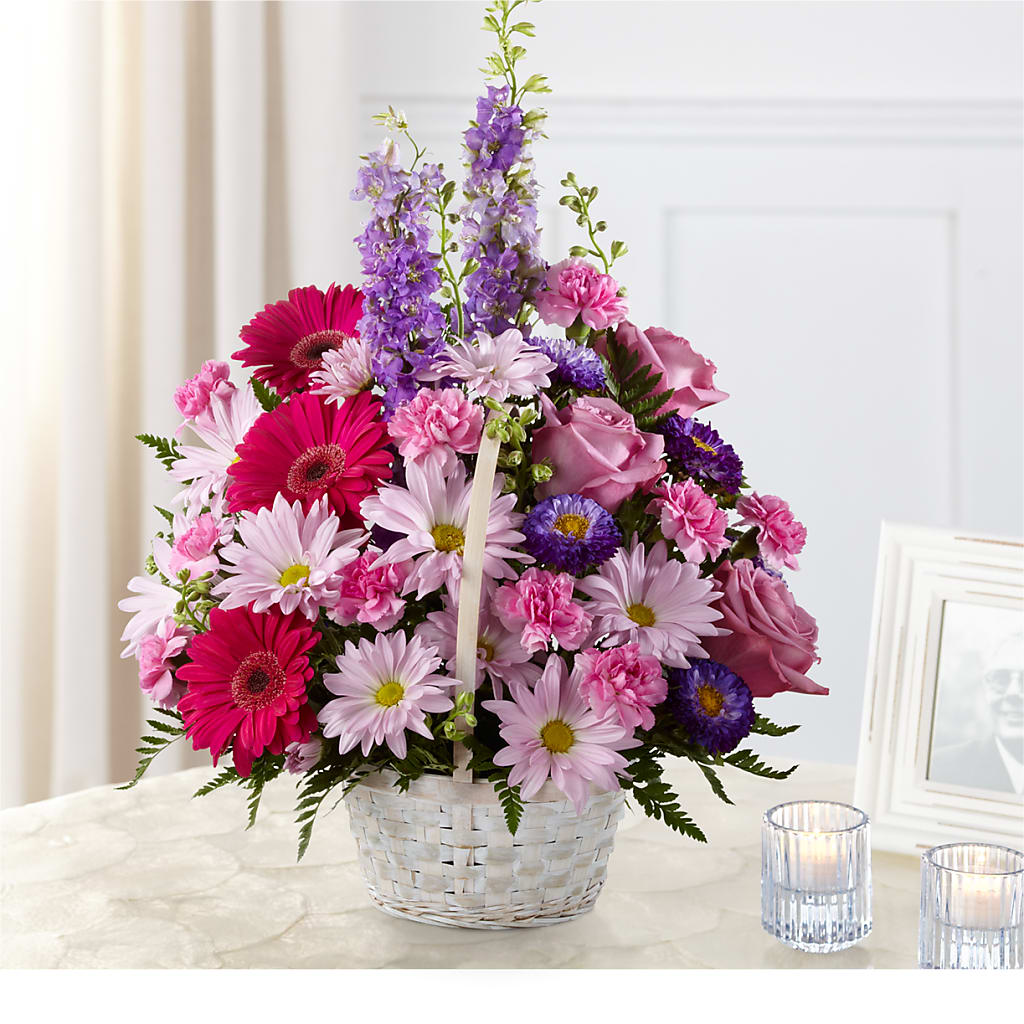 Pastel Peace Basket – Flowers By Lorena, Chino CA
