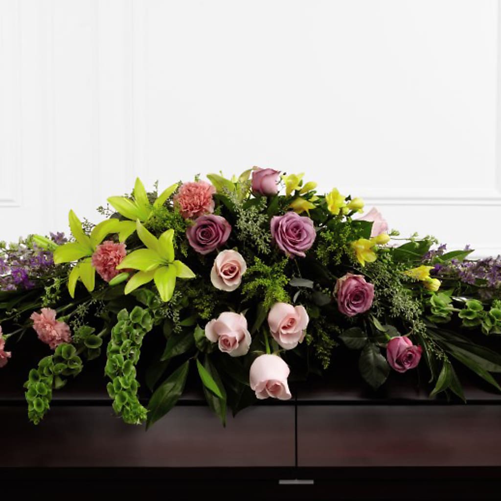 Forever Beloved Casket Spray – Flowers By Lorena, Chino CA