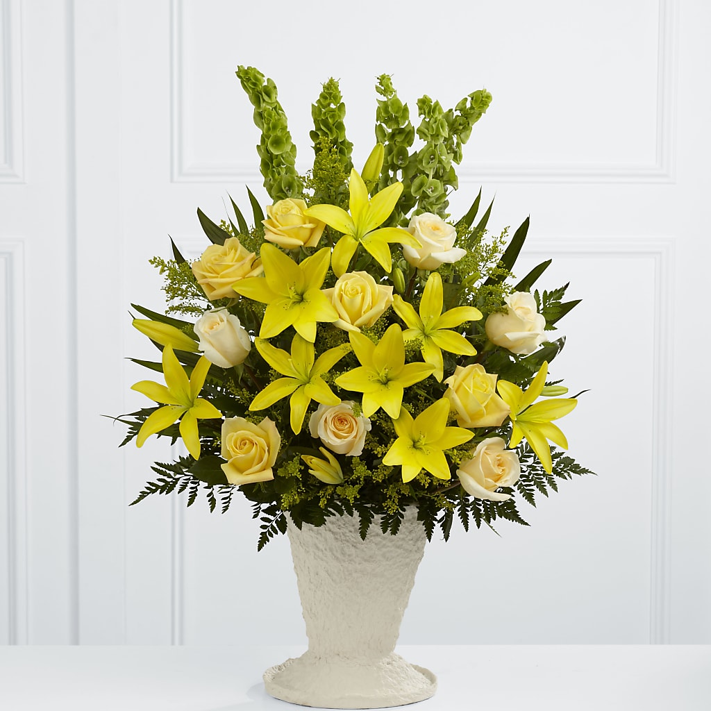 Golden Memories Arrangement – Flowers By Lorena, Chino CA