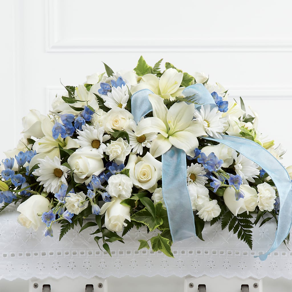 Tender Treasure Casket Spray – Flowers By Lorena, Chino CA