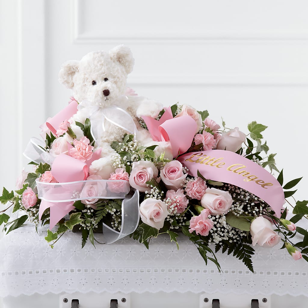 Touch of Sympathy Casket Spray – Flowers By Lorena, Chino CA