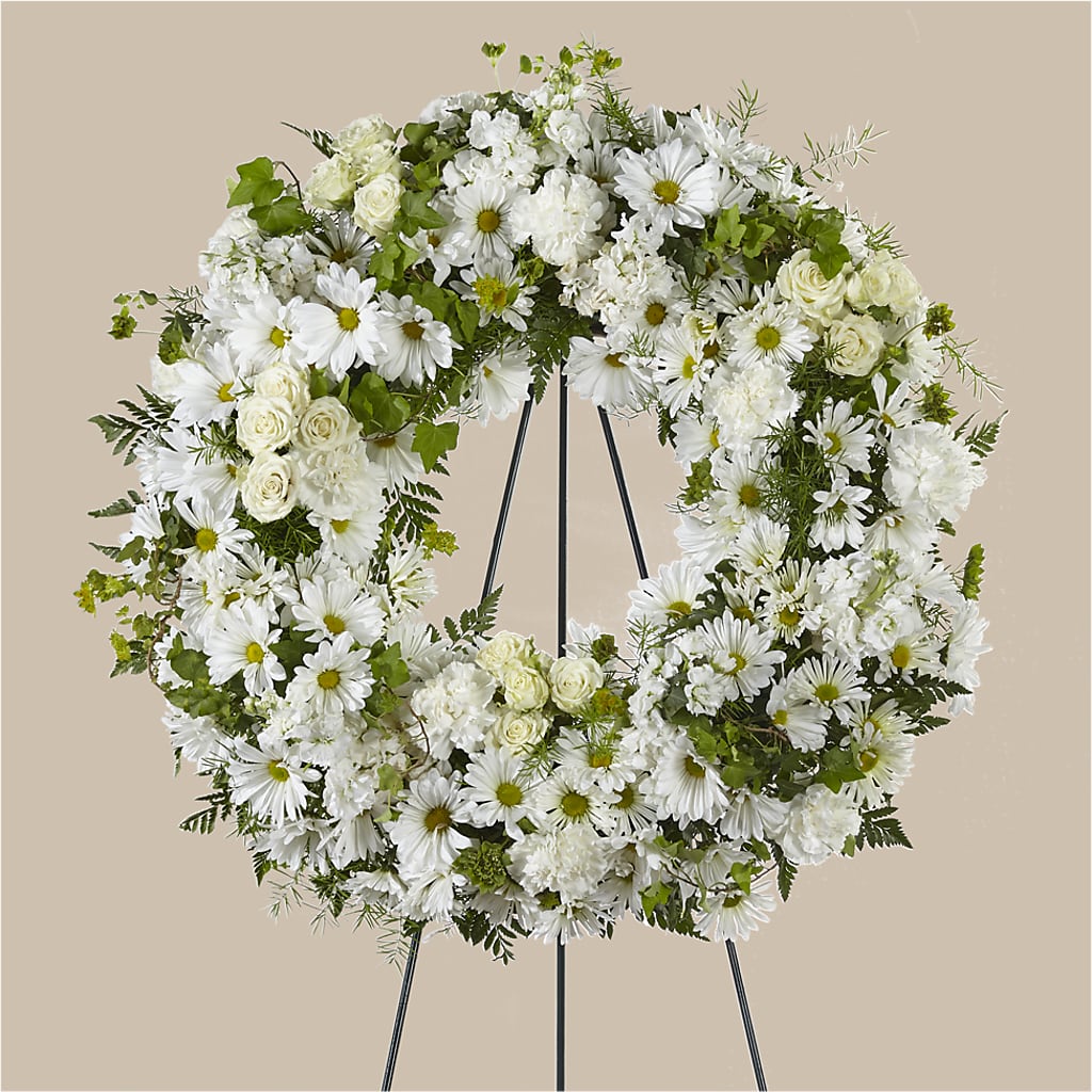 Faithful Wishes Wreath – Flowers By Lorena, Chino CA