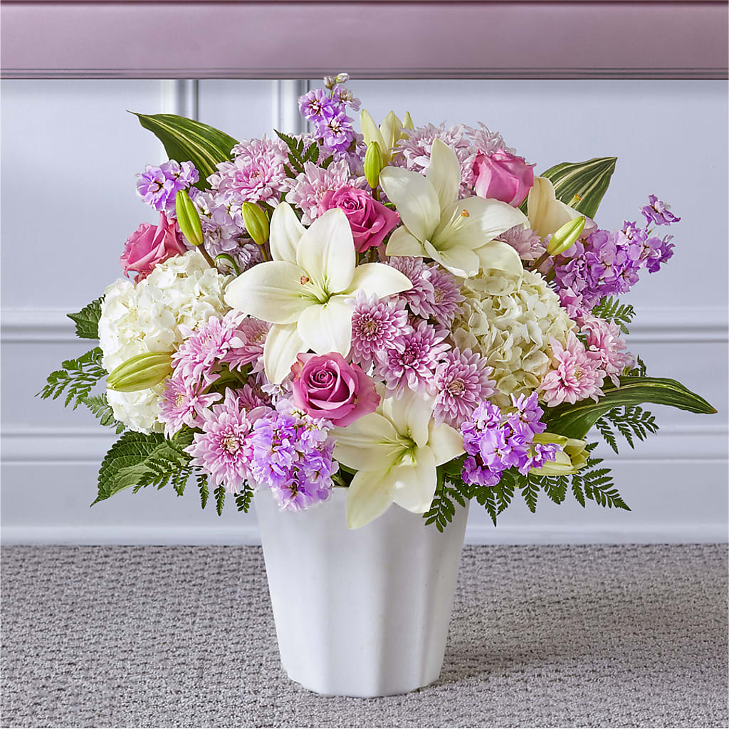 Heaven Sent Floor Basket – Flowers By Lorena, Chino CA