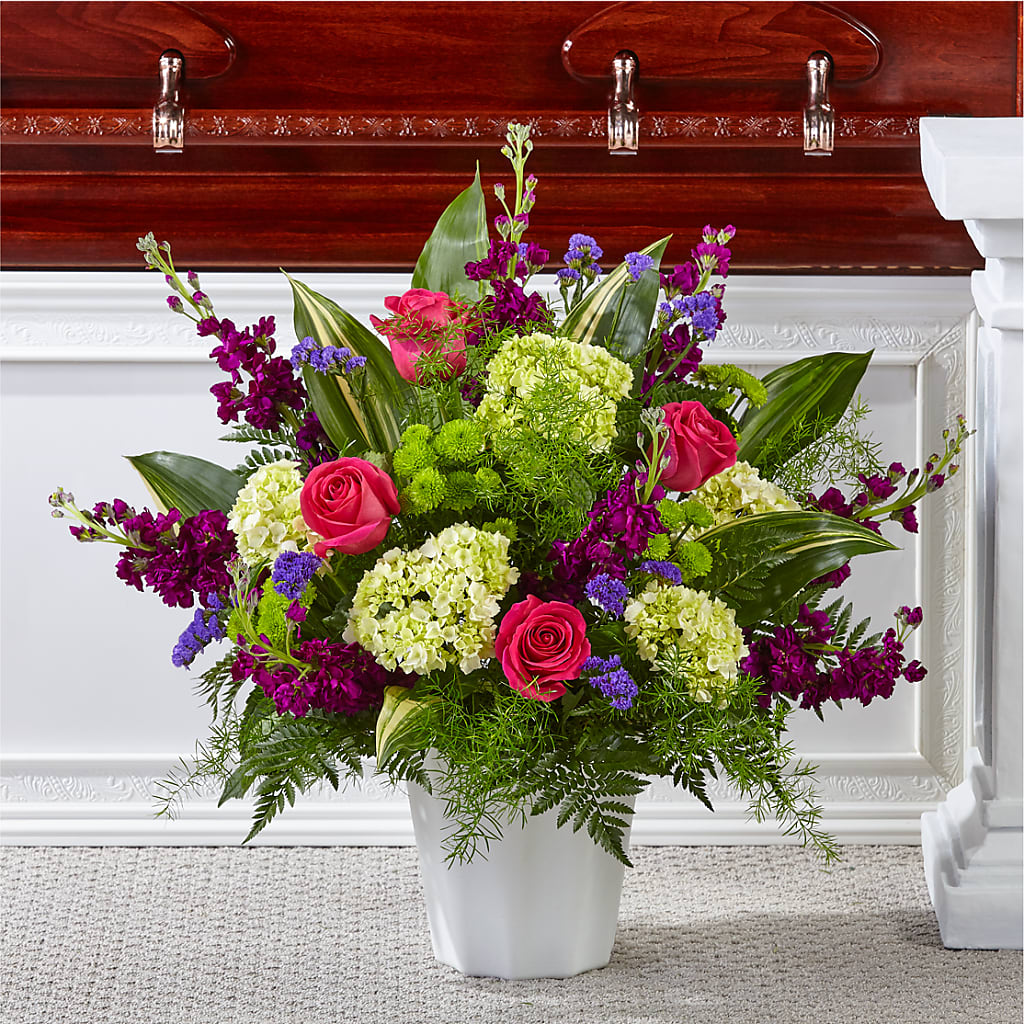 Beautiful Horizons Floor Basket – Flowers By Lorena, Chino CA