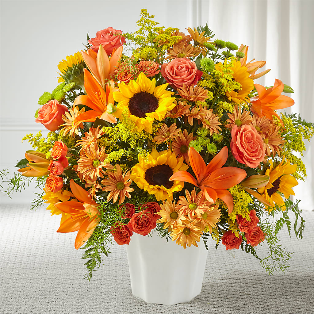 Harvest Thoughts Floor Basket – Flowers By Lorena, Chino CA