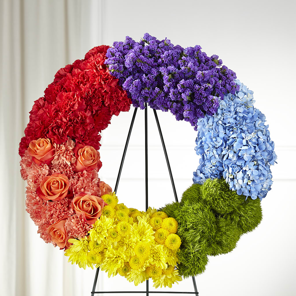 Circle of Love Wreath – Flowers By Lorena, Chino CA