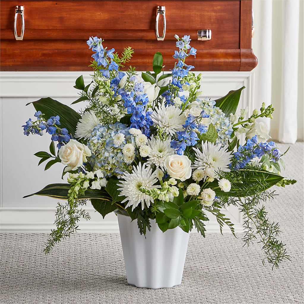 Everlasting Memories Floor Basket – Flowers By Lorena, Chino CA