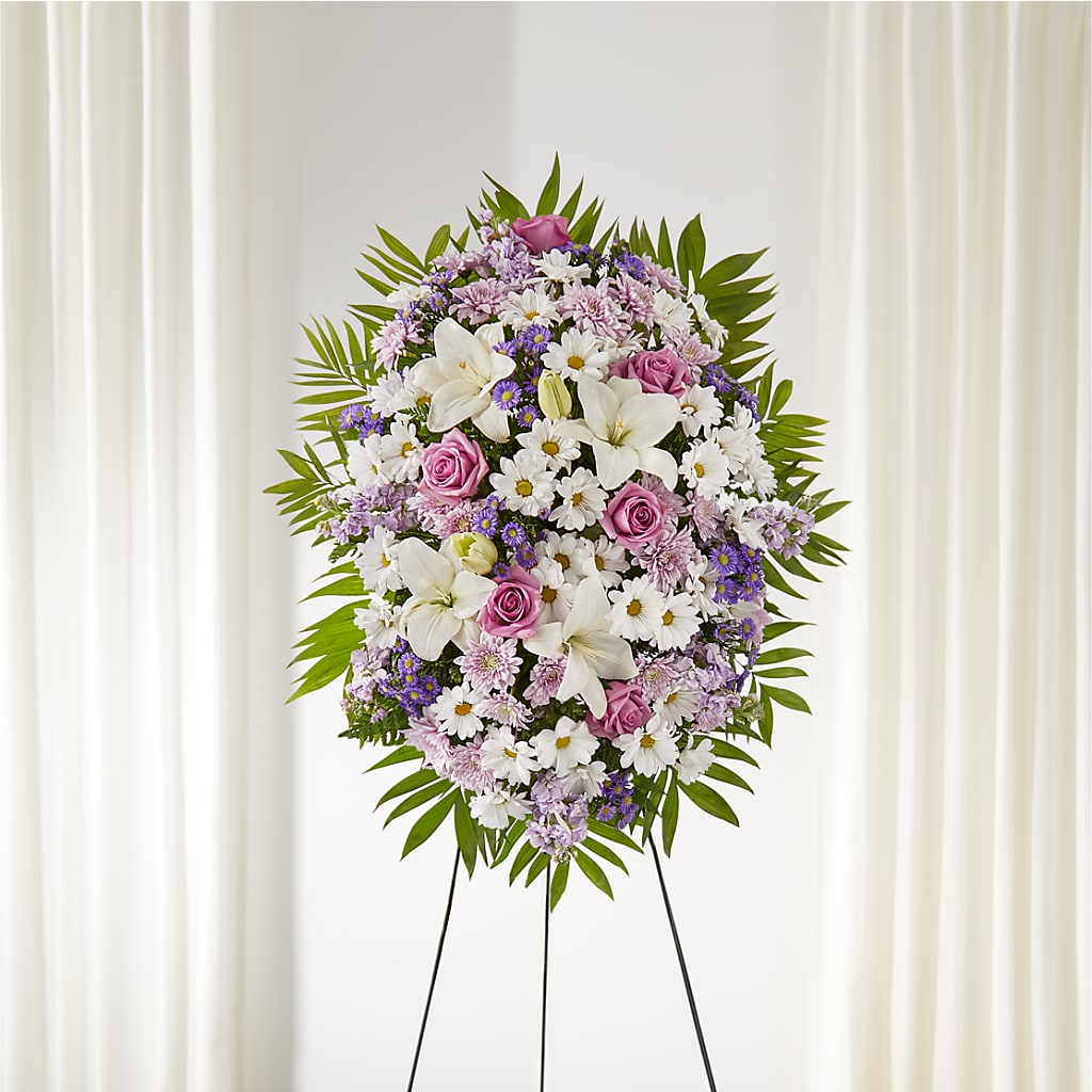 Surrounded by Love Standing Spray – Flowers By Lorena, Chino CA