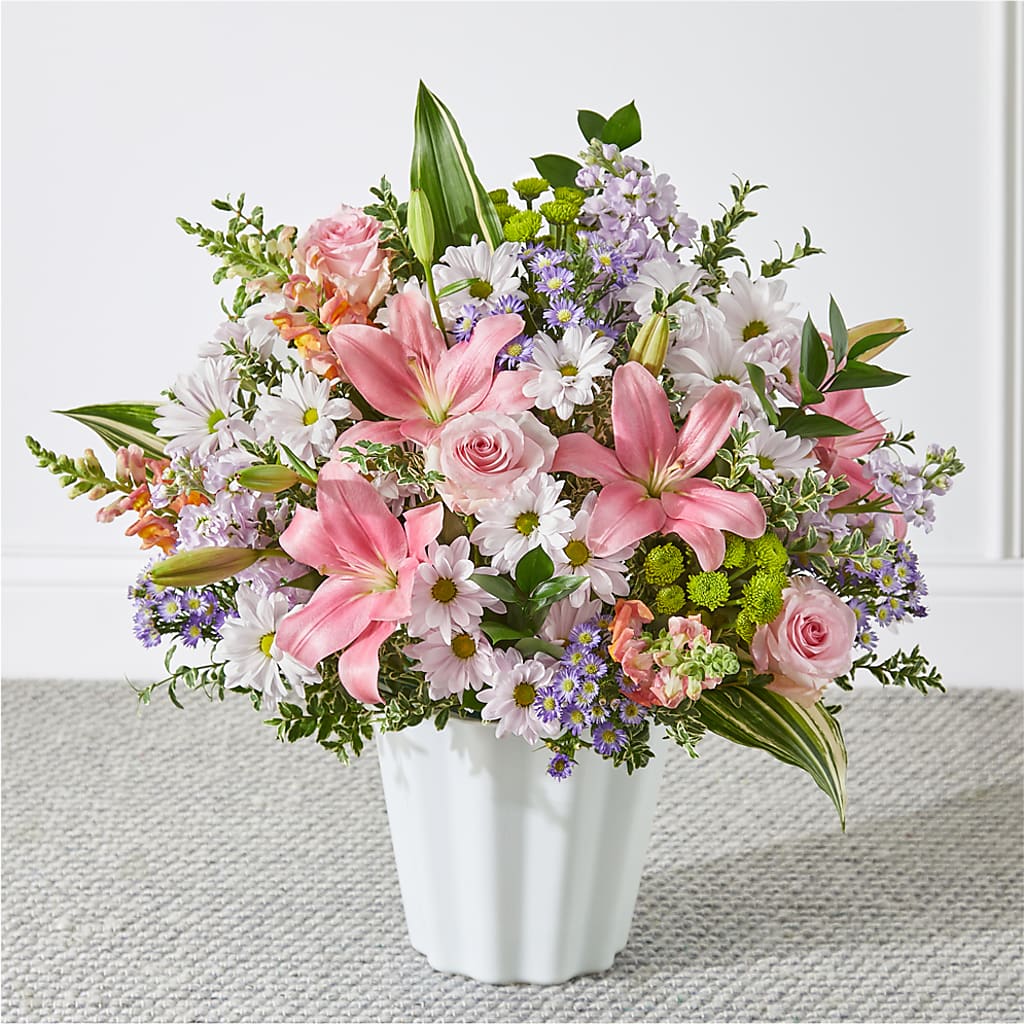 Abundant Compassion Floor Basket – Flowers By Lorena, Chino CA
