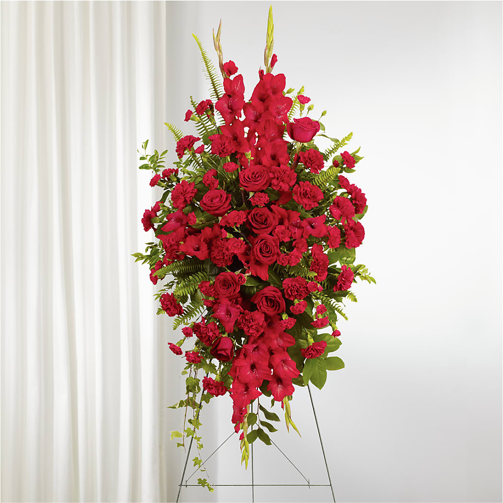 From the Heart Standing Spray – Flowers By Lorena, Chino CA