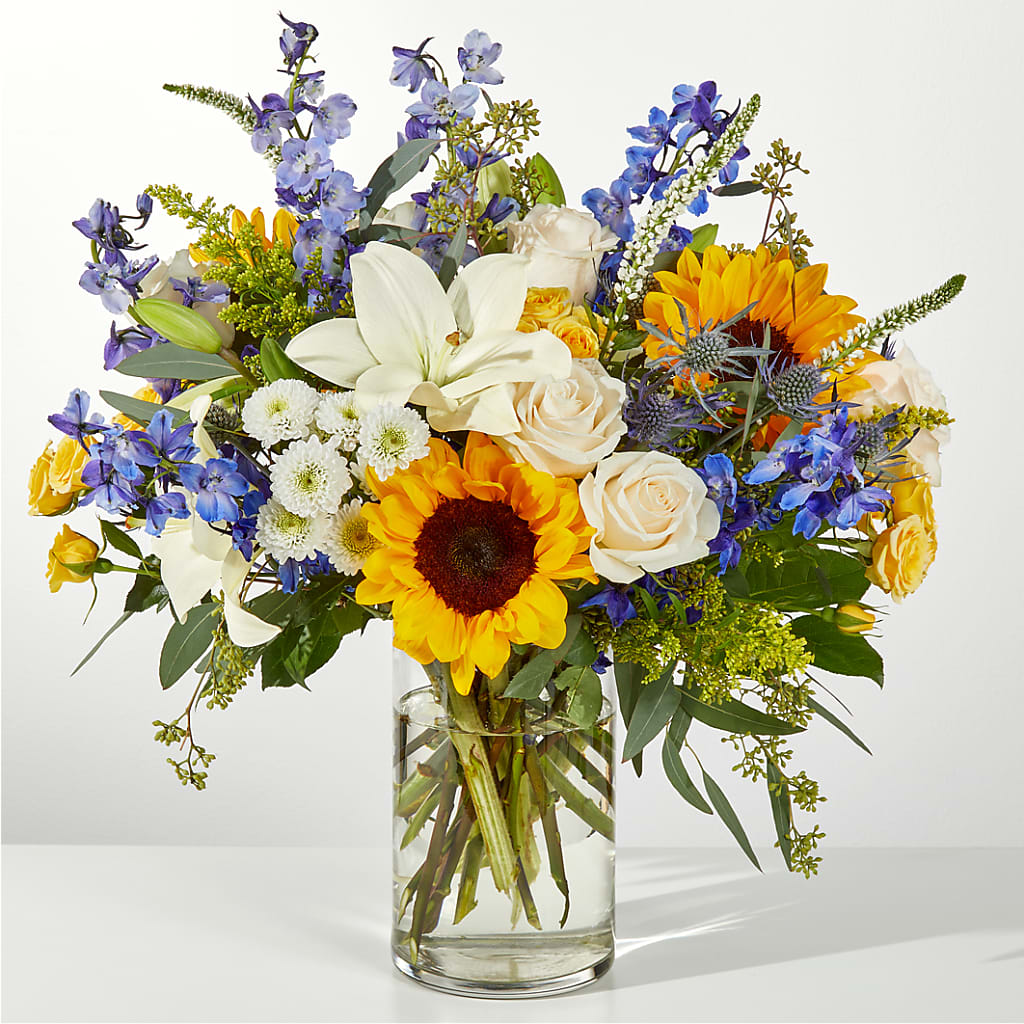 Wonderfully Sunny Bouquet – Flowers By Lorena, Chino CA