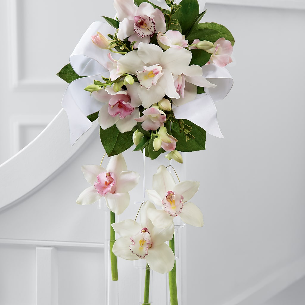 Perfect Entrance Pew Arrangement – Flowers By Lorena, Chino CA