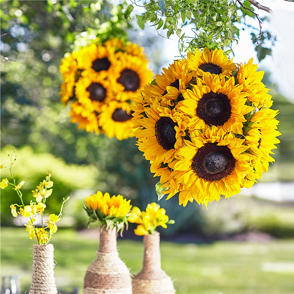 Sublime Garden Hanging Arrangement – Flowers By Lorena, Chino CA