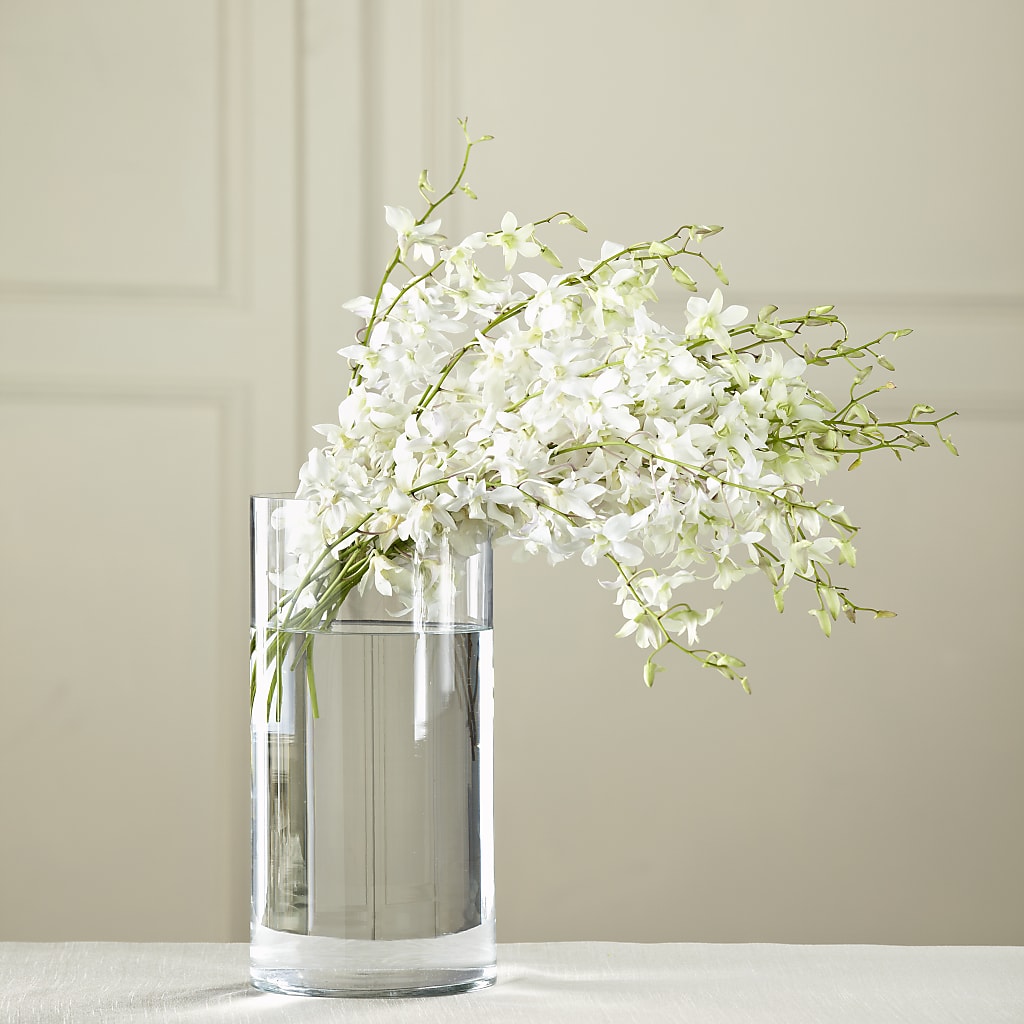 White Dendrobium Bouquet – Flowers By Lorena, Chino CA