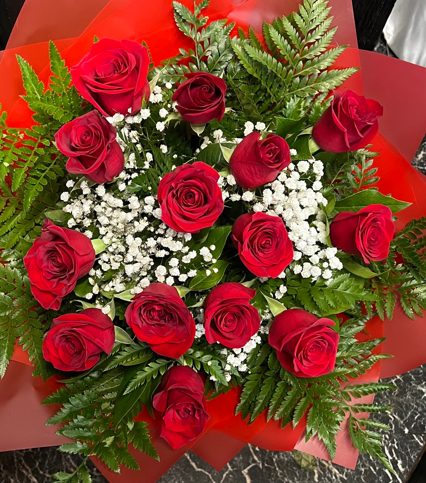 12 Roses Wrapped