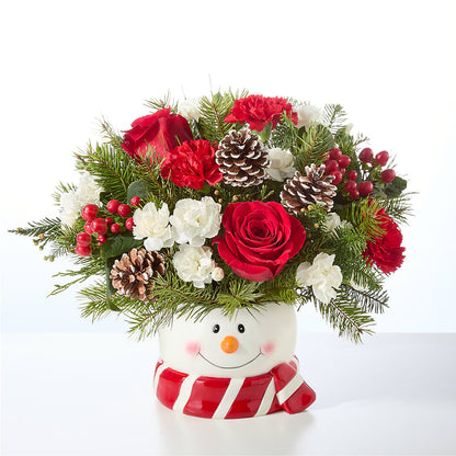 Jolly Snowman Bouquet –  Flowers By Lorena, Chino CA