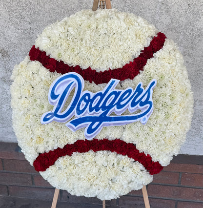 Dodger Baseball Funeral –  Flowers By Lorena, Chino CA