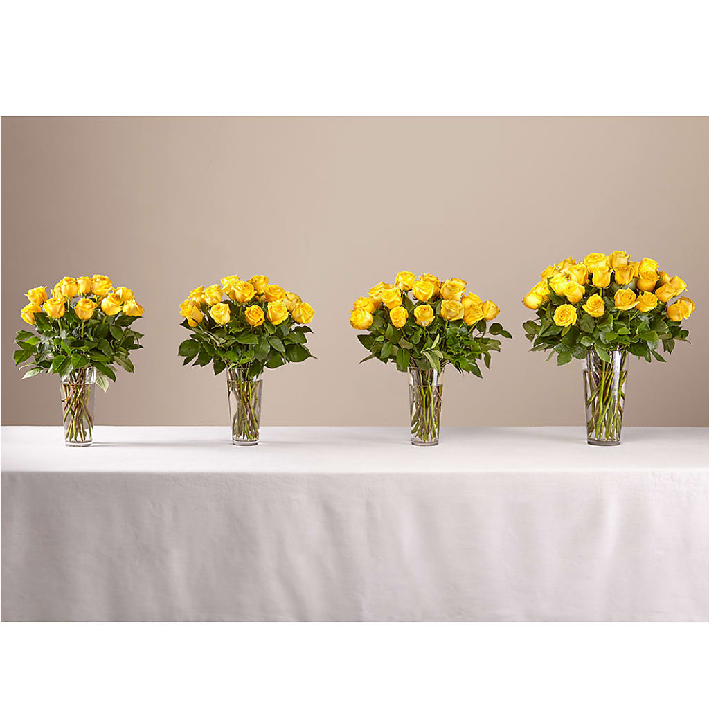 Long Stem Yellow Rose Bouquet –  Flowers By Lorena, Chino CA