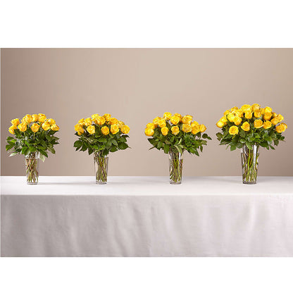 Long Stem Yellow Rose Bouquet –  Flowers By Lorena, Chino CA
