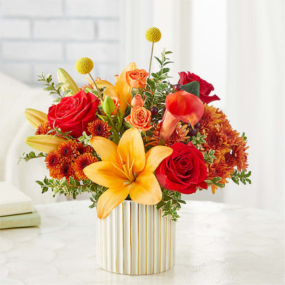 Scarlet Skies Bouquet –  Flowers By Lorena, Chino CA