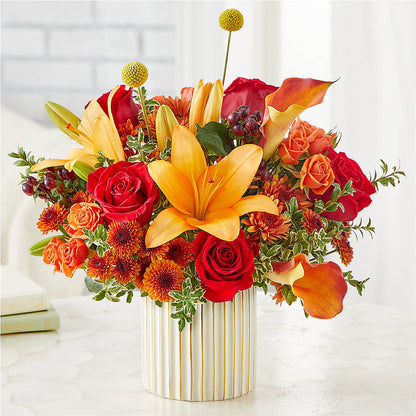 Scarlet Skies Bouquet –  Flowers By Lorena, Chino CA