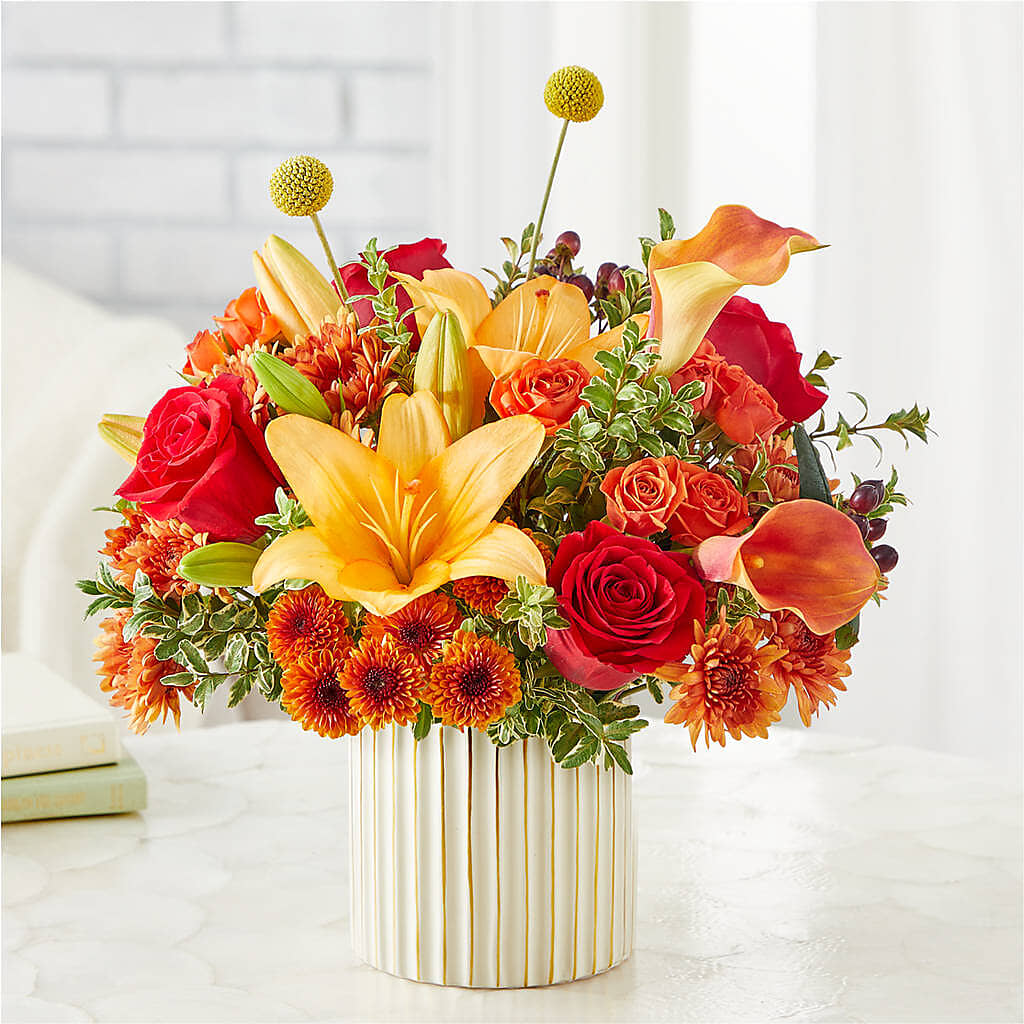 Scarlet Skies Bouquet –  Flowers By Lorena, Chino CA