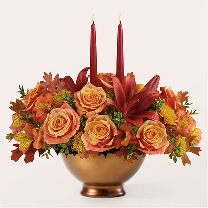 Harvest Table Centerpiece –  Flowers By Lorena, Chino CA