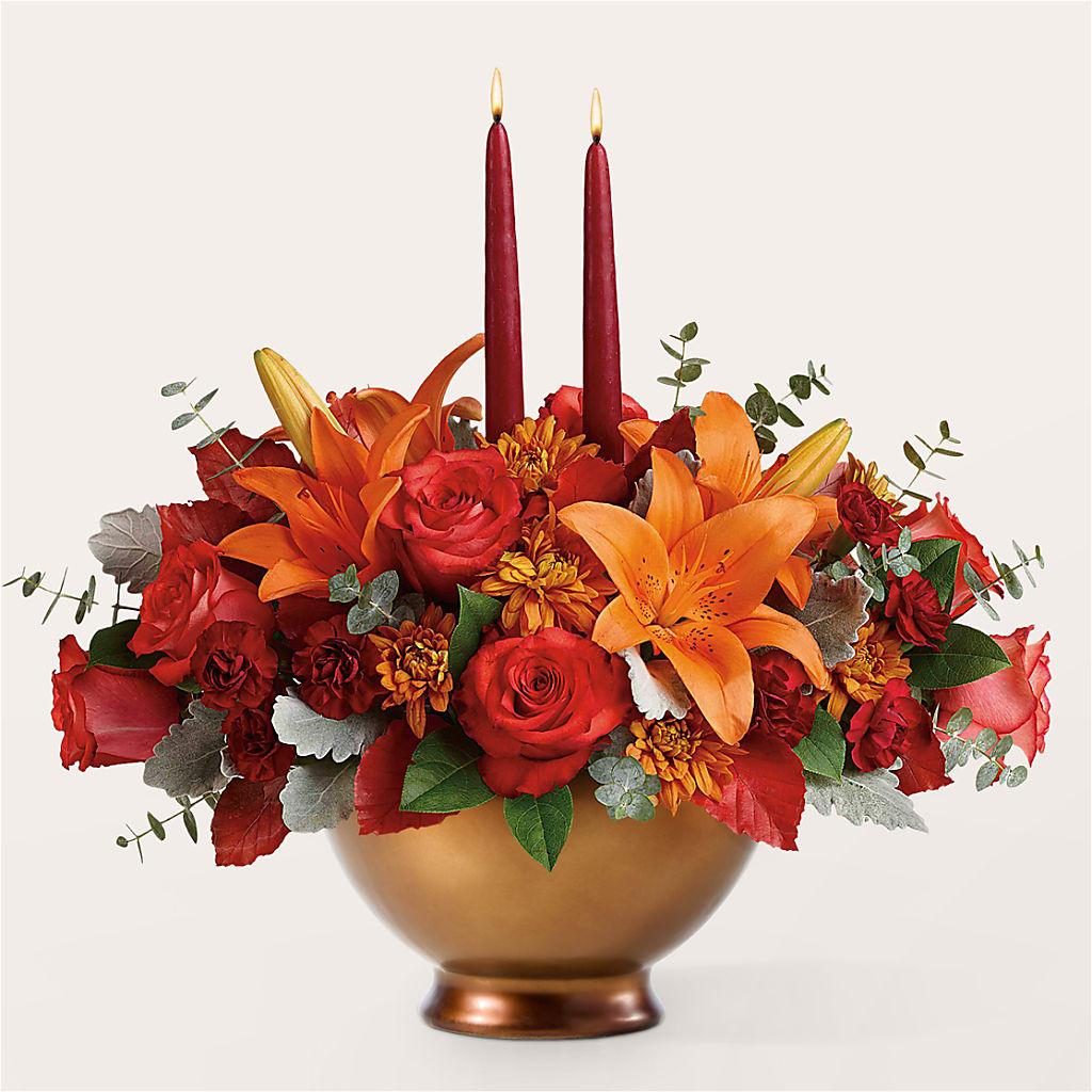 Fruits of Fall Centerpiece –  Flowers By Lorena, Chino CA