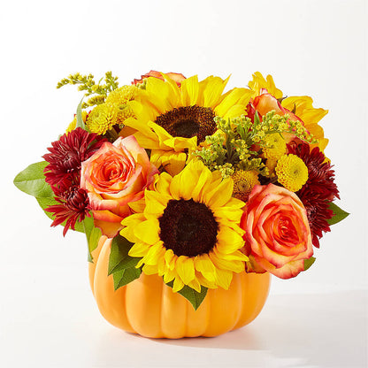 Golden Gourd Pumpkin Bouquet –  Flowers By Lorena, Chino CA