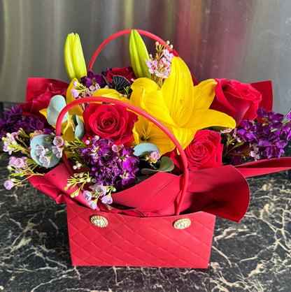 Flower Bag Florist choice flowers –  Flowers By Lorena, Chino CA
