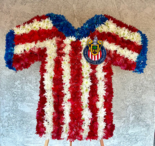 Custom Soccer Jersey Funeral Stand