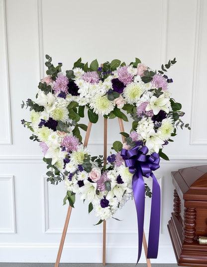 Lavender Heart Tribute –  Flowers By Lorena, Chino CA