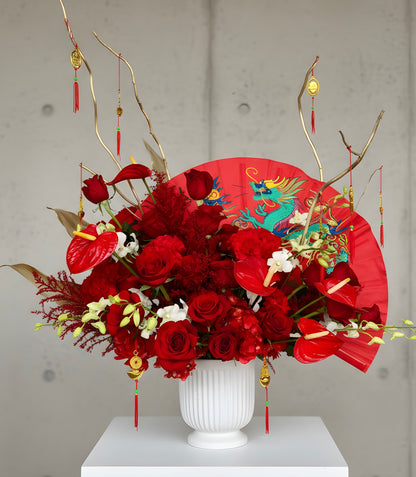 Lucky Reds Lunar New Year –  Flowers By Lorena, Chino CA