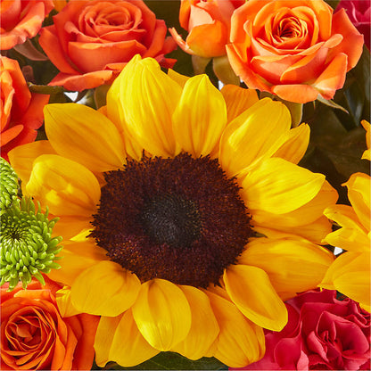 Sun-drenched Blooms Box Bouquet –  Flowers By Lorena, Chino CA