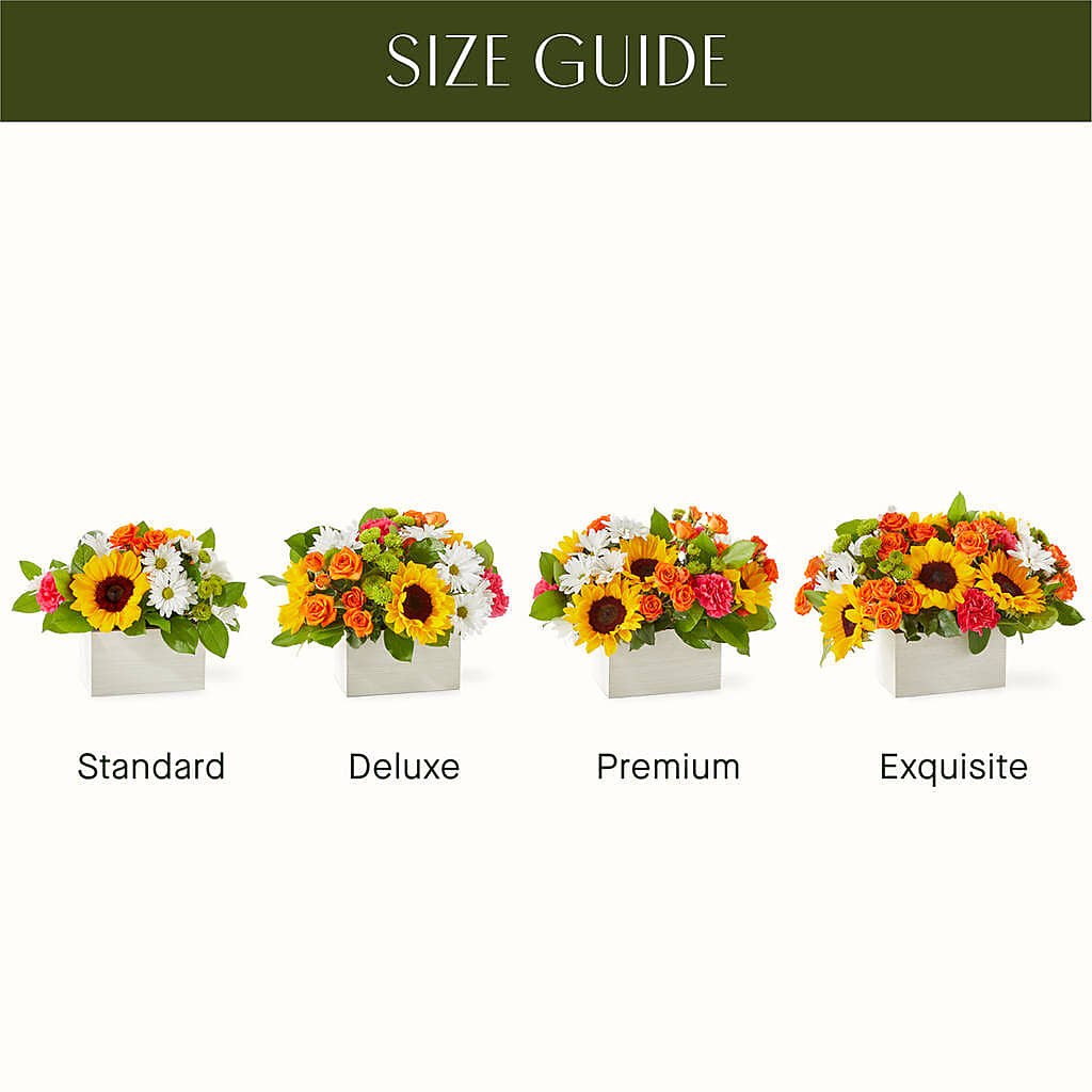 Sun-drenched Blooms Box Bouquet –  Flowers By Lorena, Chino CA