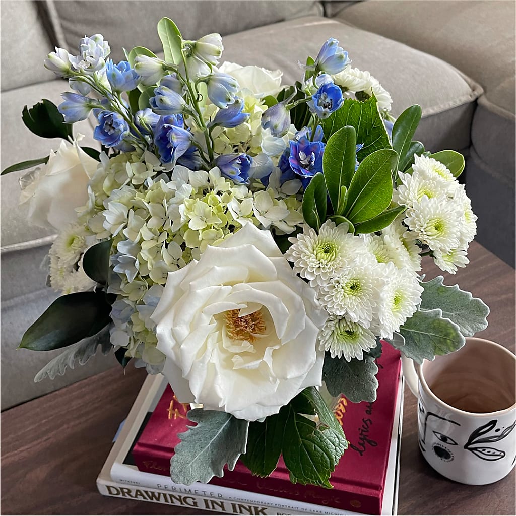 Clear Skies Bouquet –  Flowers By Lorena, Chino CA