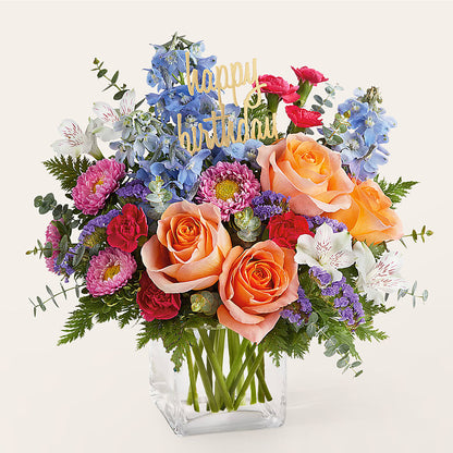 Birthday Bash Bouquet –  Flowers By Lorena, Chino CA