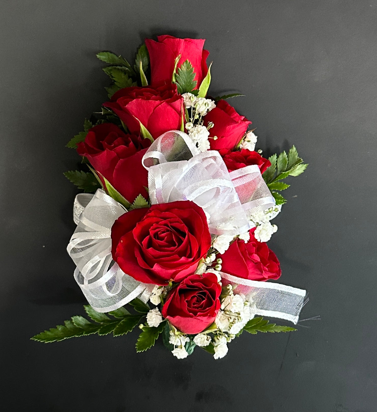 Red Mini Rose Corsage –  Flowers By Lorena, Chino CA
