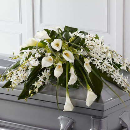 Angel Wings Casket Spray –  Flowers By Lorena, Chino CA